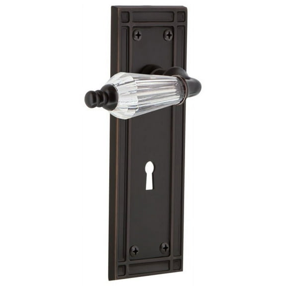 Nostalgic Warehouse Misprl_Dp_Kh Parlor Solid Brass Dummy Lever Set - Bronze