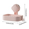 thumbnail image 3 of Plastic Suction Cup Soap Box Punch-free Wall-mounted Household Washbasin Soap Soap Box Wall-mounted Soap Box, 3 of 3