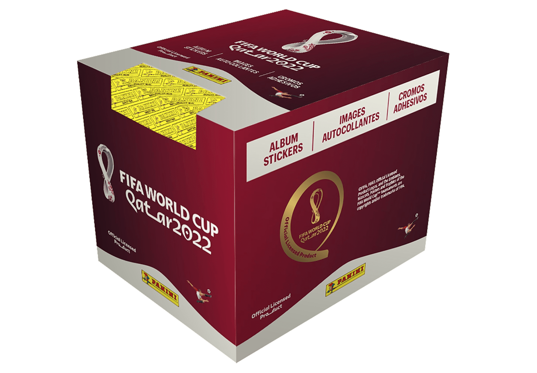 PANINI FIFA WORLD CUP QATAR 2022 STICKER BOX (50 packs x 5 stickers)
