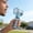 Light Blue, variant on BSJJY White Handheld Fan, Transparent, Semiconductor Cooling, 199 Speed Adjustable, USB-C Rechargeable