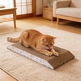 thumbnail image 3 of Corrugated Cardboard Cat Scratching Board, Reversible Claw Sharpener Scratch Pad for Indoor Cats, Durable Recycled Paper Scratcher Toy, Furniture Protector for Kittens and Adult Cats, 3 of 6