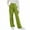 Army Green, variant on Nskgu Girls Dressy Bell Bottom School Uniform Pants Flared Pants for Kids Size 5-15 Years