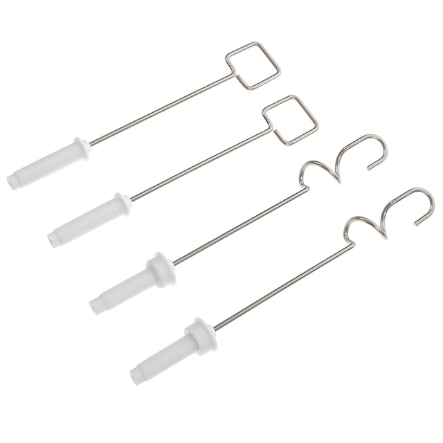 ORDDIART 4pcs Blending Makeup Liquid Pigment Stirrer Heads Metal Assorted Color for Art Painting