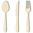 thumbnail image 1 of 1 Set of Wooden Household Utensils Sign Wall Decor Rustic Cutout Kitchen Wall Decor, 1 of 7