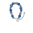 thumbnail image 2 of Delight Jewelry Silvertone Mini Scottie Dog Blue Paw Print Bead Bracelet, 7"+2", 2 of 4