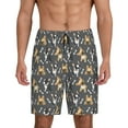 thumbnail image 3 of Lsque Bulldog Print Mens Sleep Pajama Shorts,Short Pajama Pants, Cotton Ultra-Soft Knit-3X-Large, 3 of 9