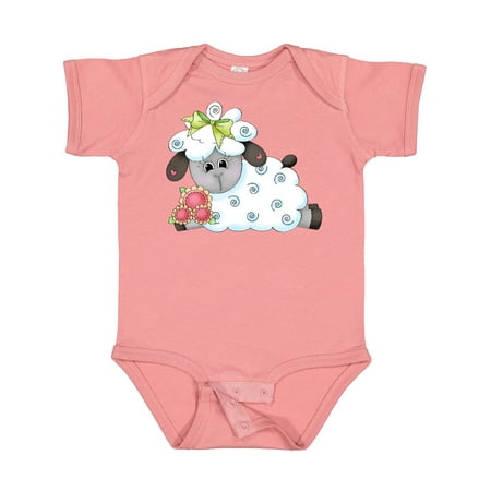 

Inktastic Little Bow Sheep Gift Baby Boy Bodysuit