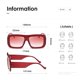 thumbnail image 3 of Gafas de Sol Kimorn K1571 Marco Retro Cuadrado Rojo con Lentes Rojos, 3 of 7