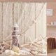 thumbnail image 1 of Beach Shower Curtain Starfish Sand Bath Curtain Digital Print with 12 Hooks Polyester Fabric Bathroom Decor, 72 x 72 inches (180x180m), beige, 1 of 4