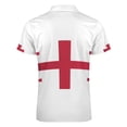 thumbnail image 5 of Flag of Georgia Official Men Zipper T-shirt Summer Casual Short Sleeve T-shirt Top, 5 of 7