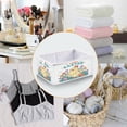 thumbnail image 4 of Iauyy Foldable Home Closet Storage Bins - Waterproof 300D Oxford Rectangle Baskets with Handles for Clothing Storage Books，The Colorful Cartoon Chicken, 4 of 6