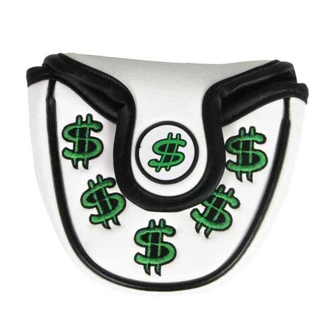 Cubierta de Cabeza de Mazo de Golf Baoblaze Protector Putter Blanco Verde