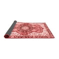 thumbnail image 2 of Ahgly Company Indoor Round Abstract Red Modern Area Rugs, 4' Round, 2 of 4