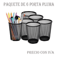 thumbnail image 2 of 6 Lapiceros Metal P/ Escritorio Porta Lapices Y Plumas Malla Xtellar negro, 2 of 3