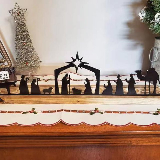 Adornos de metal para iluminación navideña Candelabro de hierro para Navidad Candelabro para velas de té