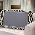 thumbnail image 2 of Renewold Zebra Stripes Beige Couch Seat Cushion Slipcover Individual Sofa Seat Cover Universal Loveseat Seat Cushion Cover with Elastic Bottom for Living Room Decor, M, 2 of 2