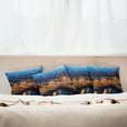 thumbnail image 7 of Ambesonne City Throw Pillow Cover 4 Pack, Amsterdam Famous Travel, 24", Blue Marigold Tan, 7 of 7