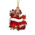 thumbnail image 1 of Acrylic Dog Christmas Tree Ornament with Sling - Festive Pet-Themed Holiday Decoration for Tree, Door, and Wall, 1 of 4