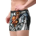 thumbnail image 3 of Wukai Four Running Horses Print Men’s Underwear Breathable Boxer Briefs,&nbsp;Moisture Wicking & Breathable-Small, 3 of 7