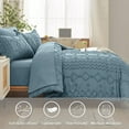 thumbnail image 2 of Flymme Blue Comforter Set Queen Size 7 Piece Bed in a Bag,Shabby Chic Boho Comforter Sets with Sheets ,Soft Microfiber Complete Bedding Set, 2 of 8