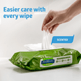 thumbnail image 2 of FitRight Disposable Adult Wipes for Incontinence, Personal Dry Cleansing Wipes, Aloe, Scented, 8 x 10in, 600 Count, 2 of 8