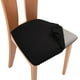 thumbnail image 3 of Funda elástica para asiento de silla extraíble para comedor, cocina, banquete Negro, 3 of 9
