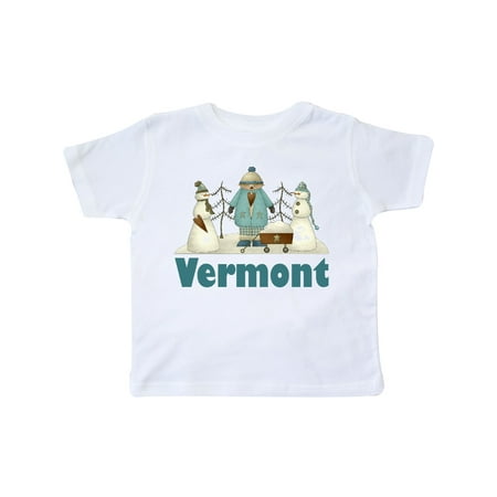

Inktastic Cute Vermont Snow Kids Gift Toddler Boy or Toddler Girl T-Shirt