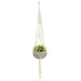 thumbnail image 3 of K-Cliffs Hanging Succulent Planter, Cement  with Handmade Weave Macramé for Easy Design and Beautiful Accents Cement Pot, 3 of 9