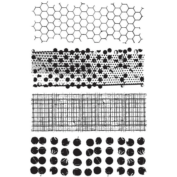 Tim Holtz Cling Stamps 7"X8.5"-Mixed Media