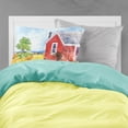 thumbnail image 2 of Carolines Treasures 6041PILLOWCASE Old Red Cottage House at the lake or Beach Fabric Standard Pillowcase Standard, 2 of 2