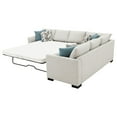 thumbnail image 2 of Coaster Ashford Chenille Fabric Upholstered Sleeper Sectional Sofa in Beige, 2 of 3