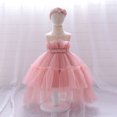 thumbnail image 1 of Vestido de niña Vestido de princesa Vestido de bebé de un año Vestido de niña de flores Vestido de niña con lazo de malla, 1 of 6