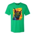 thumbnail image 2 of Cute Colorful Rainbow Doberman Dog Dog Lover Mens Premium Tri Blend T-Shirt, Envy, Large, 2 of 3