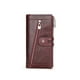 thumbnail image 2 of Qarigey Cartera de mujer con cremallera, monedero de repuesto, tarjetero Rectangular, carpeta de fotos, compartimento para efectivo, monedero, Carteras Vino rojo, 2 of 6
