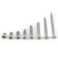 thumbnail image 1 of 200 tornillos autorroscantes de acero inoxidable SS304 M3 con cabeza plana, 1 of 15