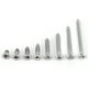 thumbnail image 1 of 200 tornillos autorroscantes de acero inoxidable SS304 M3 con cabeza plana, 1 of 14