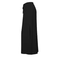 thumbnail image 5 of Maxi Skirt With Tiered Hem Satin Skirt Ladies Fashion Women Solid Color Elastic Waist Drawstring Ladies Long Skirts Black L, 5 of 6