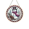 thumbnail image 2 of Letrero Colgante de Madera con Muñeco de Nieve y Árbol de Navidad | Decoración Festiva para Pared | Diseño Clásico de Madera | 1 Unidad, 2 of 6