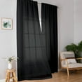 thumbnail image 4 of Nmkwnr Sheer Curtains 2 Panels Light Filtering Curtain Window Drapes for Bedroom Living Room, 52" x 63", 4 of 7