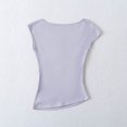 thumbnail image 4 of ATENAR Womens Shirts Casual Shirts Plus Size Solid Tops Purple S, 4 of 5