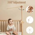 thumbnail image 2 of Baby mobile crib holder, wooden mobile arm for mobile suspension, baby mobile hanger newborn toys for nursery decor, 2 of 3