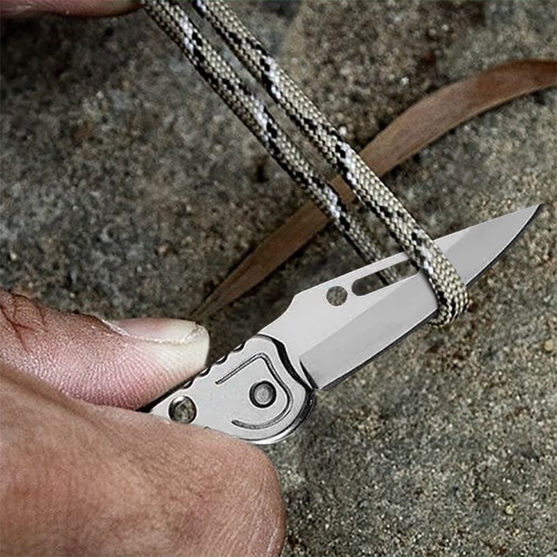 15PCS Multi-function Pocket Fruit Cutting Knife Stainless Steel Folding Knife Boning Butcher Knife Meat Cleaver Utility Knife Camping Knife Small Knife For Outdoor BBQ