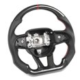 thumbnail image 2 of Reemplazo de volante de fibra de carbono seco Bling Bling para Dodge Challenger Charger SRT HELLCAT 2015-2022, 2 of 12