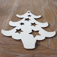 thumbnail image 3 of 10pcs Árbol de Navidad de Etiquetas de Artesanales Adornos Forma de Estrella Soledad Etiquetas de madera, 3 of 9
