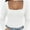 White, variant on Womens Long Sleeve Square Neck Tops Fashion Slim Fit Tees Shirts