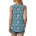 thumbnail image 5 of Fantaslook Womens Tank Tops Dressy Casual Sleeveless Blouses Crew Neck Pleated Tunic Shirts Summer Tops, 5 of 9