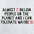 thumbnail image 3 of CafePress - Almost 7 Billion People On The Planet Sweatshirt - Crew Neck Sweatshirt, 3 of 4