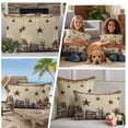 thumbnail image 5 of Star Brown Outdoor Waterproof Pillow Covers, Farmhouse American Country Vintage Berry Decorative Square Throw Pillowcase Sofa Cushion Sham for Patio/Couch/Chair, 18"x18" 2 Pack, 5 of 8