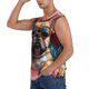 thumbnail image 3 of Fotbe French Bulldog In Sunglasses Men's Camiseta sin Mangas Estampada para Hombres, Playera Casual para Gimnasio, Entrenamiento, Playa-Small, 3 of 7