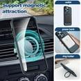 thumbnail image 4 of Funda magnética a prueba de golpes para iPhone 15 Pro Max con soporte incorporado, funda protectora delgada y duradera para teléfono, 4 of 7